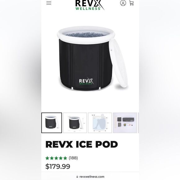 Rev x cold plunge ice pod ice bath travel personal beginner wellness - Picture 1 of 5